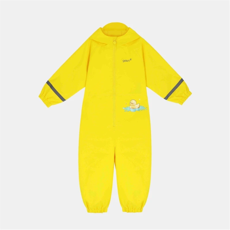 Image of Gelert Kids Animal Print Waterproof Long Sleeve Rain Anorak Duck09 female 2-3 Yrs