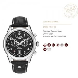 Image of Roamer Mens Soleure Stainless Steel Watch - 540951 41 56 05