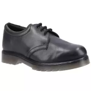 Image of Amblers Aldershot Leather Gibson Shoe Unisex Black UK Size 9