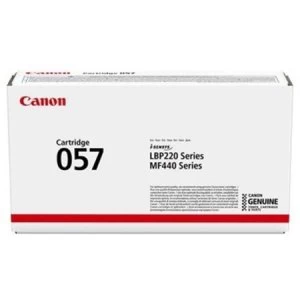 Image of Canon 057 Black Laser Toner Ink Cartridge