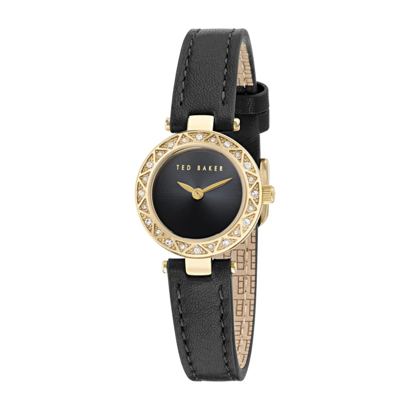 Image of Ted Baker Jolyye Quartz Analogue Watch Gold/Black unisex One Size