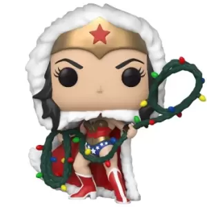 Image of DC Comics Holiday Wonder Woman with Lights Lasso Pop! Vinyl Figure
