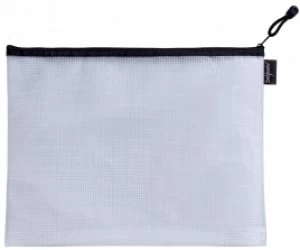 Image of Snopake EVA Mesh Zippa Bag Foolscap Black Pack 3
