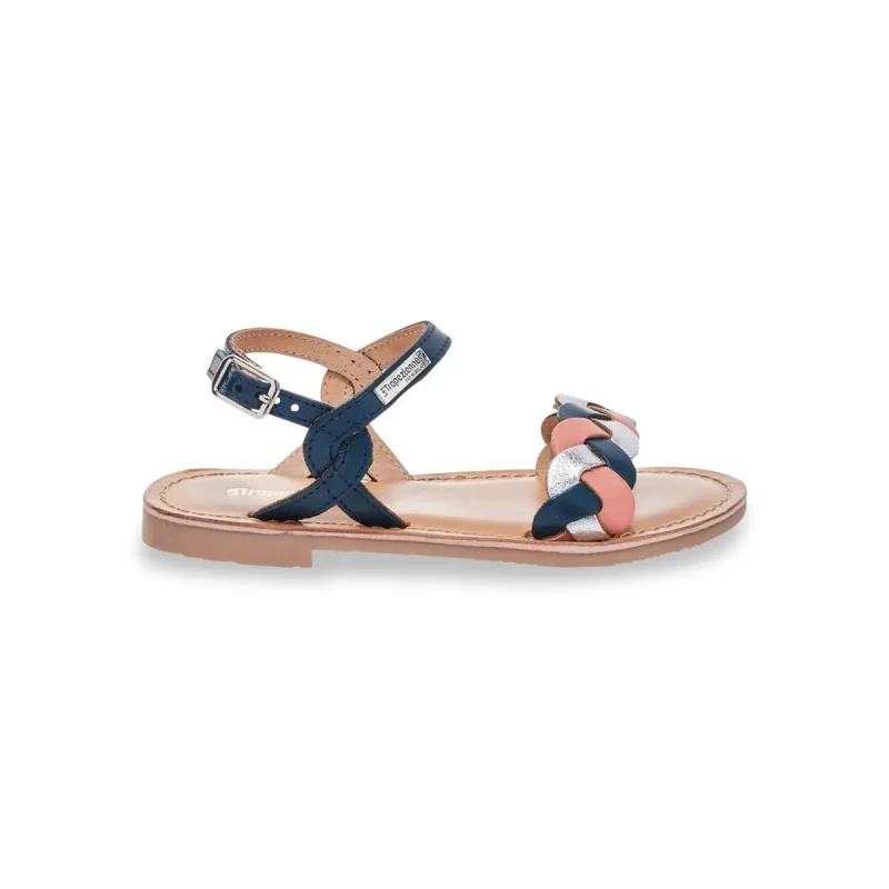 Image of Les Tropeziennes par M.Belarbi BONBON girls's Children's Sandals in Marine