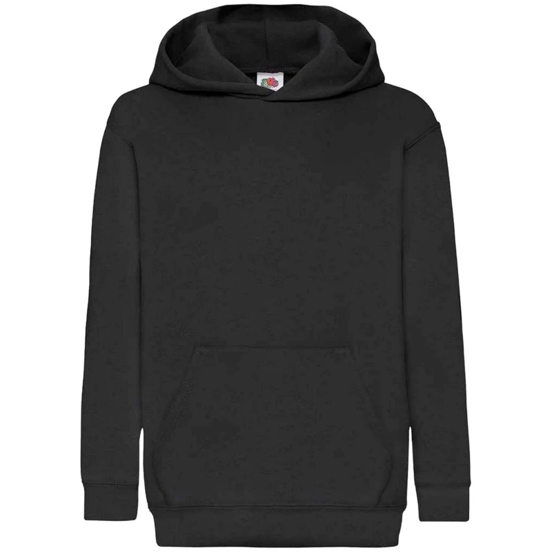Image of Fruit Of The Loom Classic 80/20 boys's Children's sweatshirt in Black