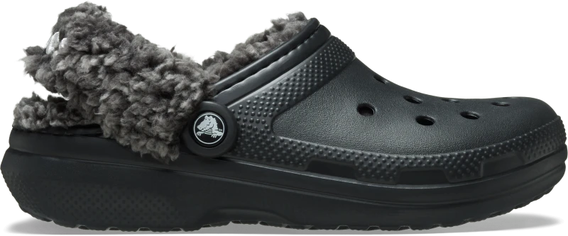 Image of Crocs Unisex Classic Fleece Lined Clogs Black W5/M4