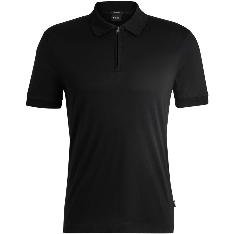 Image of Boss Mens H-Paras 17 Polo Shirt Black male 2XL