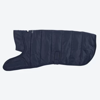 Image of Barbour Baffle Quilted Dog Coat - Navy - XS