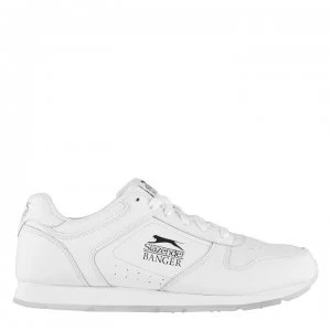 Image of Slazenger Banger Classic Mens Trainers - White Fiv£r