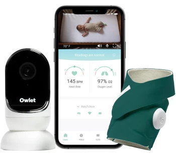Image of OWLET Duo Plus Baby Monitor Bundle - Green