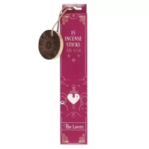 Image of The Lovers Tarot Red Rose Incense Sticks