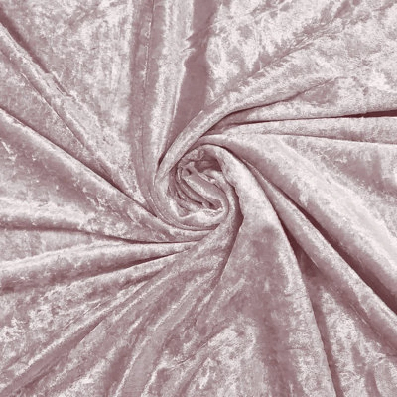 Image of Intimates Diamante Velvet Fully Lined Curtains - Ring Top Luxury Window Drapes - Plush And Soft Fabric, Modern & Chic Design - Blush Pink