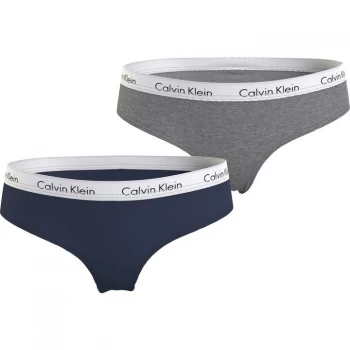 Image of Calvin Klein 2 Pack Brief - Navy/Grey 0ST