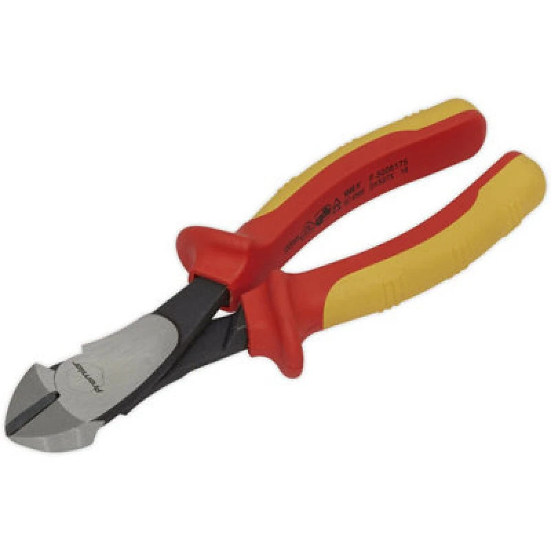 Image of Loops 180mm Heavy Duty Side Cutters - Hardened Cutting Edges - Soft Grip VDE Approved Multi