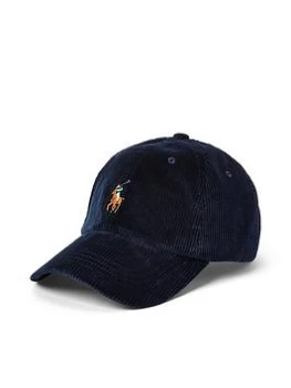 Image of Polo Ralph Lauren Cord Sport Baseball Cap - Navy