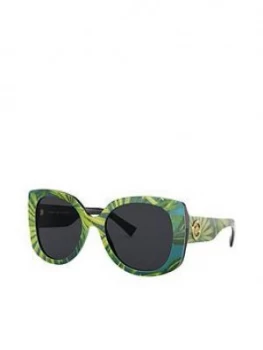Image of Versace Oversized Sunglasses - Multi