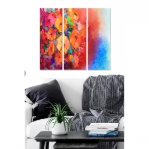 Image of MDF78802128 Multicolor Decorative MDF Painting (3 Pieces)