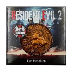 Image of Lion Resident Evil 2 Limited Edition Metal Replica R.P.D. Medallion