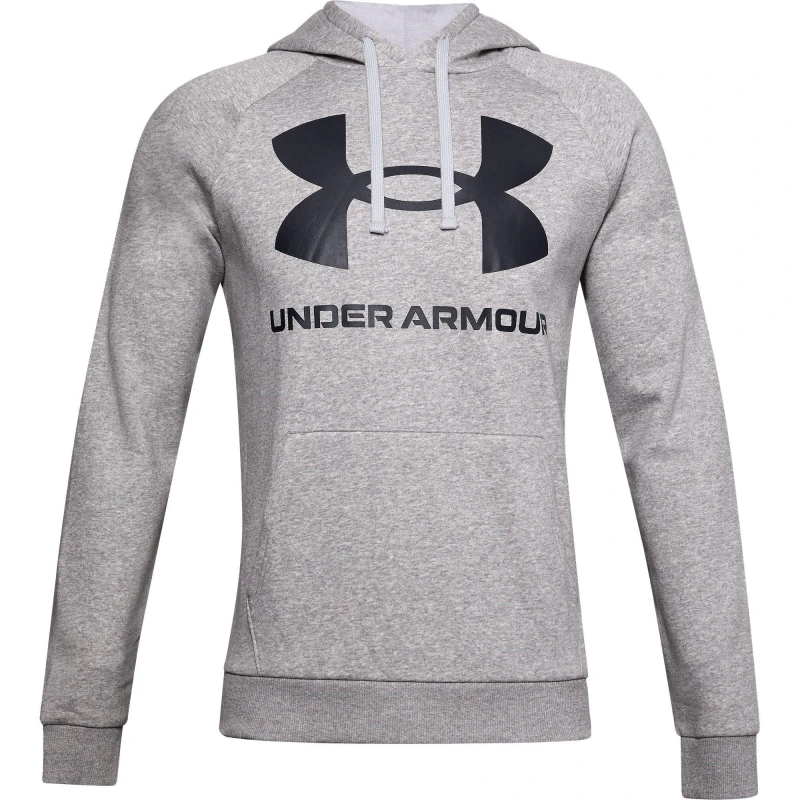 Image of Under Armour Armour Ua Rival Fleece Big Logo HD Hoody Mens - Grey Grey S