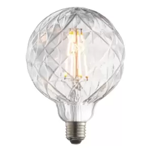 Image of Crossland Grove Orb Bulb Textured Clear Glass 145X100Mm