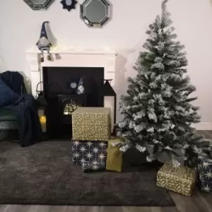 Image of 5ft (1.5m) Colorado Snow Spruce Flocked Christmas Tree with 339 Tips