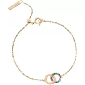Image of Ladies Olivia Burton Classics Rainbow Interlink Bracelet