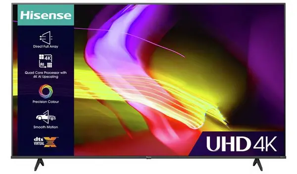 Image of Hisense 58" 58A6NTUK Smart 4K Ultra HD LED TV