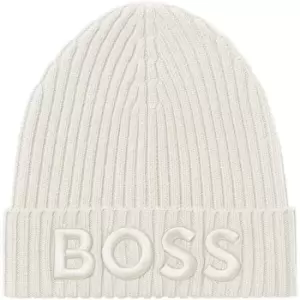 Image of Boss Boss Zaryan Beanie Womens - White