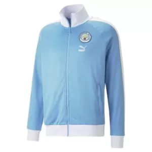 Image of Puma Manchester City T7 Jacket Mens - Blue