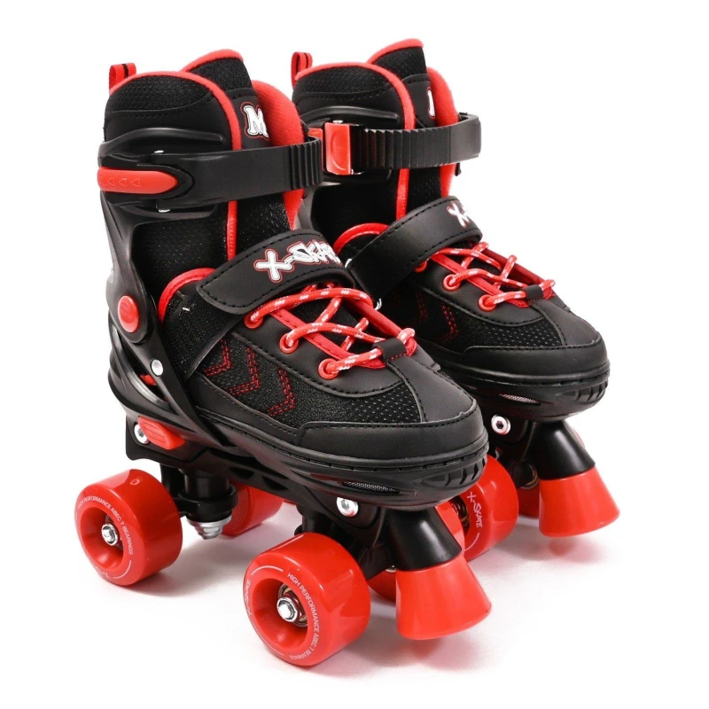 Image of Planet Direct M.Y X-Skate Adjustable Quad Roller Skates Red male Large