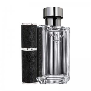Image of Prada LHomme Gift Set 100ml Eau de Toilette + 8ml Eau De Toilette