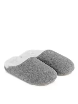 Image of TOTES Felt Clog Slipper - Grey, Size 6, Women