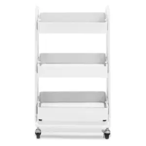 Image of Premier Housewares Acero 3-Tier White Trolley
