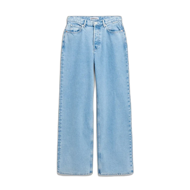 Image of ARMEDANGELS Womens high-waisted wide-leg jeans ARMEDANGELS Enijaa Bleu Female 30x32