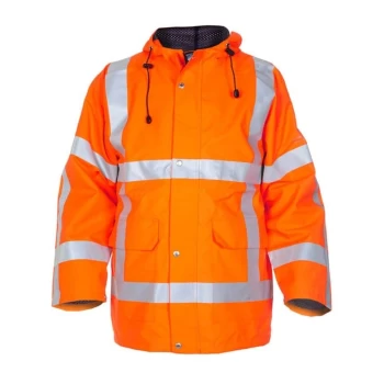 Image of Uithoorn SNS High Visibility Waterproof Parka Orange - Size S