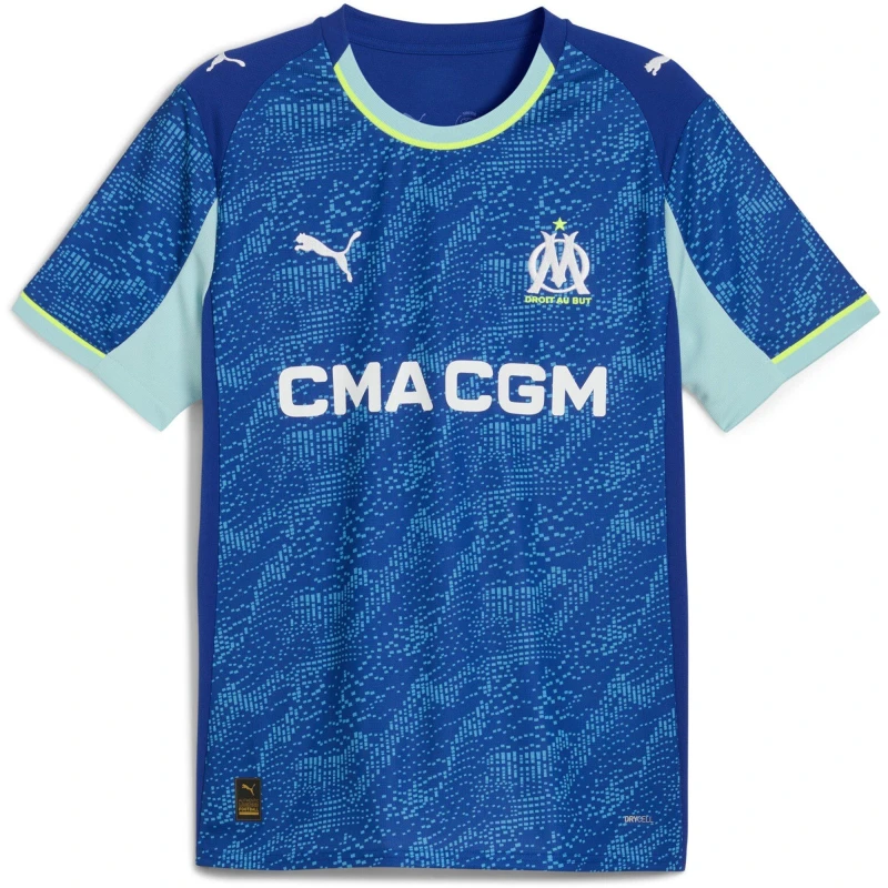 Image of Puma Marseille Third Shirt 2025 2026 Adults Blue male XL
