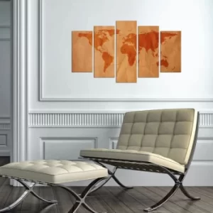 Image of 5MAPMDF-07 Multicolor Decorative MDF Painting (5 Pieces)