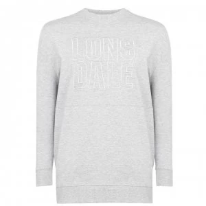 Image of Lonsdale Crew Sweatshirt Ladies - Grey Marl