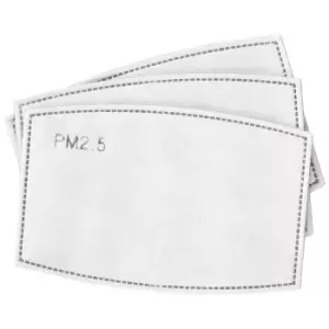 Image of Trespass PM2.5 Face Mask Filters (Pack of 3) (One Size) (White)