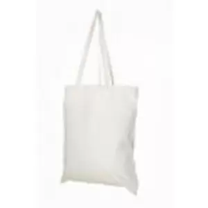 Image of Cotton Long Handle Tote Bag (One Size) (Natural) - Natural - United Bag Store
