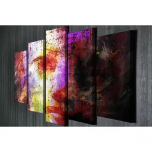 Image of BC016 Multicolor Decorative Canvas Painting (5 Pieces)