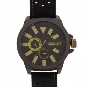 Image of SoulCal Colour Block Watch Mens - Black