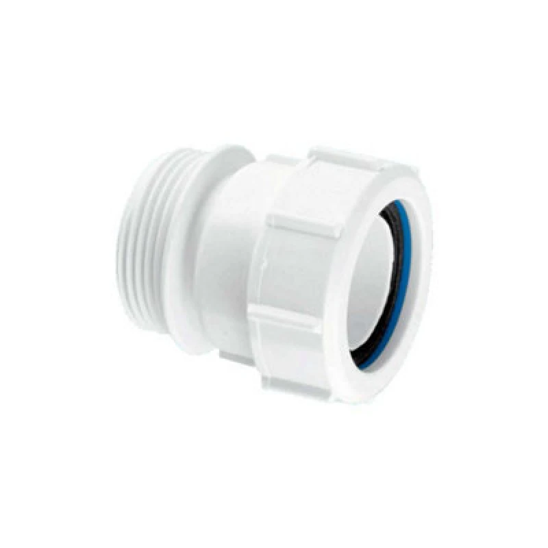 Image of McAlpine S31M 1.25" Straight Connector BSP Male x Universal White