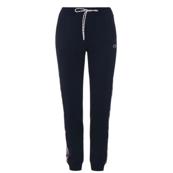 Image of Champion Jacquard Logo Tape Joggers - Blue