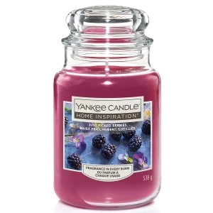 Image of Yankee Candle Home Inspiration Just Picked Berry Fruit Jar Candle