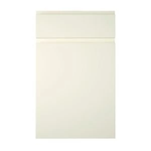 Image of Cooke Lewis Appleby High Gloss Cream Drawerline door drawer front W450mm Set of 2