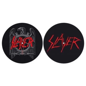 Image of Slayer - Eagle / Scratched Logo Slipmat Set
