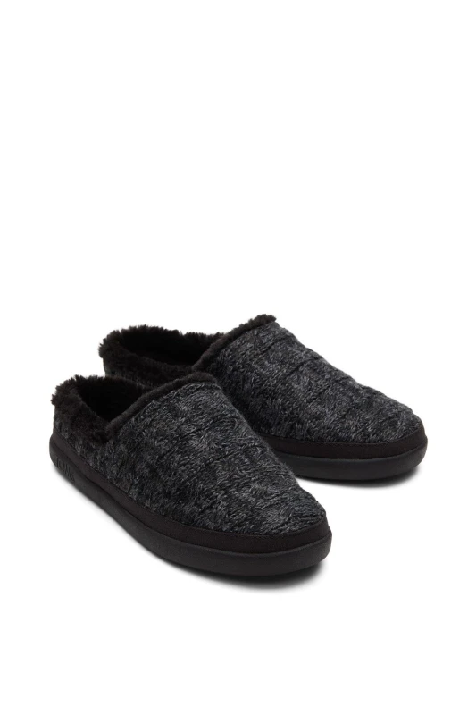 Image of TOMS Womens 'Sage' Mule Slippers in Black Size: 8 Black Female 8