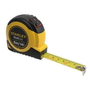 Image of Stanley Tools DualLock Tylon Pocket Tape 5m/16ft (Width 19mm)