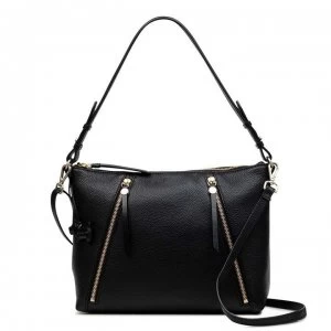 Image of Radley Fountain Road Medium Ziptop Multiway - Black